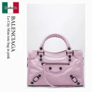 Balenciaga Bag Handbag Le City Tote Pink